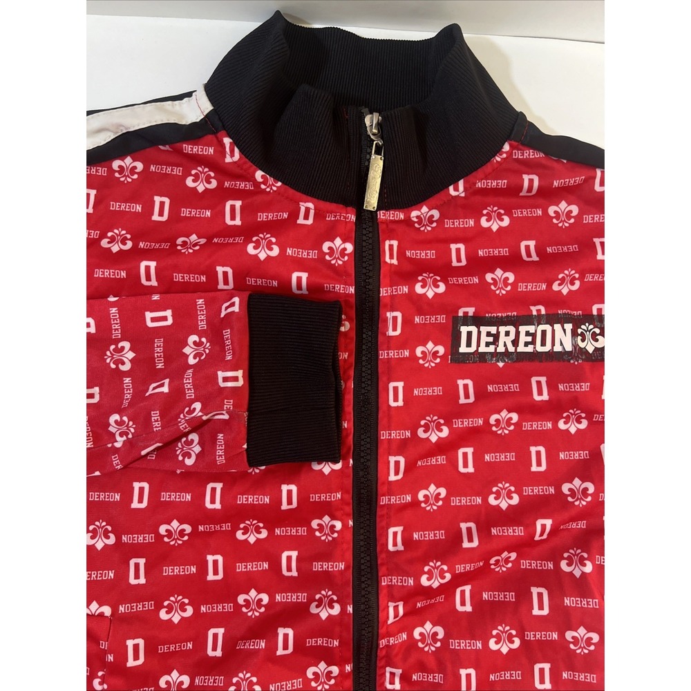 Y2K Rare Vintage House of Dereon Track Jacket Medium Full Zip W/pockets